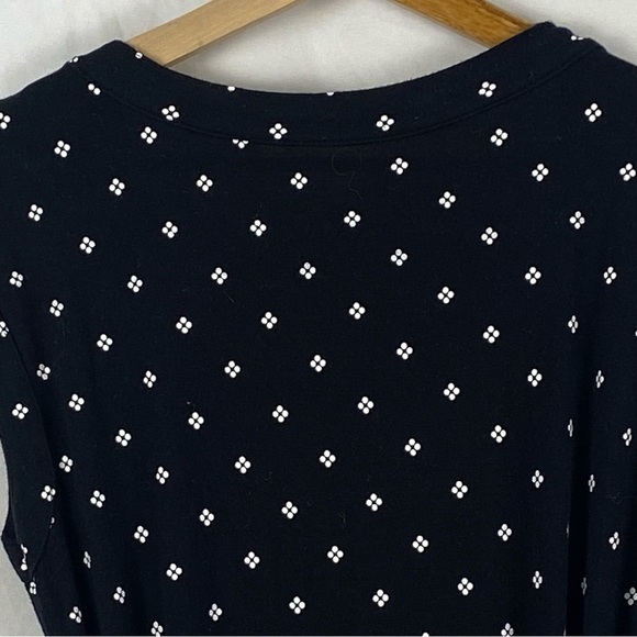 Gap Women’s Maternity Wrap Polka Dot Black Dress Size Medium - Picture 10 of 16